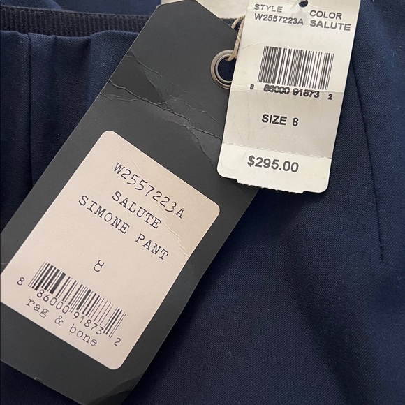 NWT Rag & Bone Simone Pant in Navy (Salute) - Picture 3 of 4